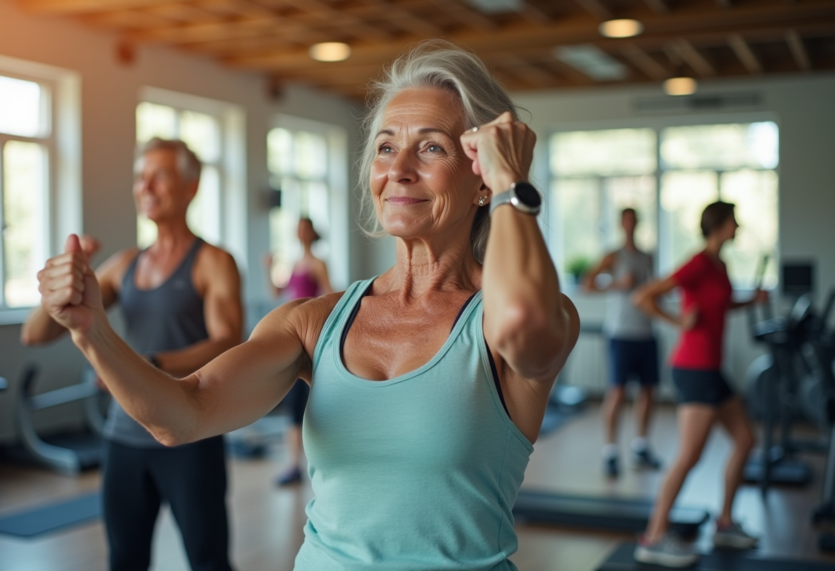 Модерна фитнес зала с професионално оборудване